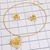 Picture of New Season Gold Plated Medium Necklace and Earring Set Factory Direct