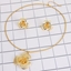 Show details for New Season Gold Plated Medium Necklace and Earring Set Factory Direct