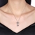 Picture of Wholesale Platinum Plated White Pendant Necklace with No-Risk Return