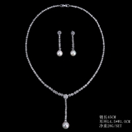Picture of Bling Casual Platinum Plated Necklace and Earring Set