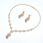 Show details for Trendy Gold Plated Luxury Necklace and Earring Set with No-Risk Refund