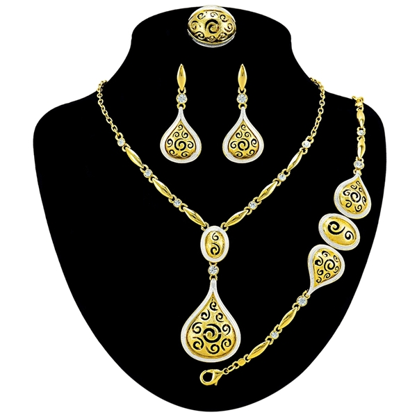 Picture of Cultured Gold Plated African Style 4 Pieces Jewelry Sets