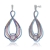 Picture of Impressive Colorful Cubic Zirconia Dangle Earrings with Low MOQ