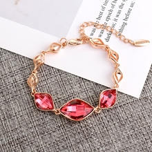 Show details for Purchase Rose Gold Plated Artificial Crystal Fashion Bracelet Exclusive Online
