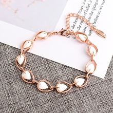 Show details for Eye-Catching White Enamel Fashion Bracelet with Member Discount