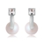 Picture of Brand New White Fashion Stud Earrings for Female