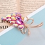 Show details for Top Artificial Crystal Zinc Alloy Brooche