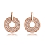 Show details for Stylish Casual Rose Gold Plated Stud Earrings