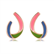 Picture of Fashion Enamel Colorful Stud Earrings