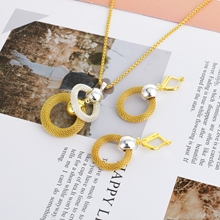 Show details for Zinc Alloy Casual Necklace and Earring Set at Super Low Price