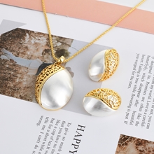 Show details for Zinc Alloy Casual Necklace and Earring Set at Super Low Price