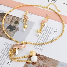 Show details for Fancy Dubai Casual Necklace and Earring Set