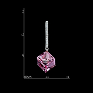 Picture of Trendy Design Swarovski Element Geometric Drop & Dangle