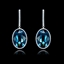 Show details for Cultured Dark Blue Small Drop & Dangle