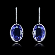 Picture of Cheaper Platinum Plated Small Drop & Dangle