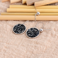 Show details for Buy Platinum Plated Swarovski Element Dangle Earrings with Low Cost