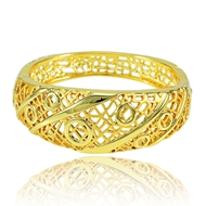 Show details for Diversified Gold Plated None-Stone Bangles