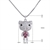 Picture of Eye-Catching Platinum Plated Bear Pendant Necklace with Member Discount