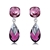 Picture of Zinc Alloy Purple Dangle Earrings from Certified Factory