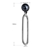 Picture of Hot Selling Black Platinum Plated Dangle Earrings from Top Designer