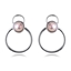 Show details for Zinc Alloy Pink Dangle Earrings with Full Guarantee
