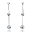Show details for The Youthful And Fresh Style Of Platinum Plated Classic Drop & Dangle
