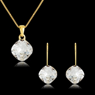 Picture of New Artificial Crystal Casual Necklace and Earring Set
