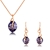 Picture of Irresistible Purple Zinc Alloy Necklace and Earring Set As a Gift