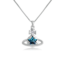 Show details for Delicate Platinum Plated Pendant Necklace with Speedy Delivery