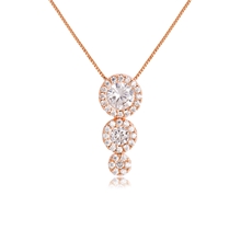 Show details for Copper or Brass Cubic Zirconia Pendant Necklace with Unbeatable Quality