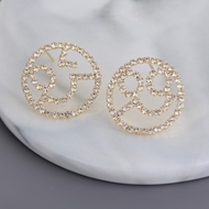 Picture of Best Cubic Zirconia Copper or Brass Stud Earrings