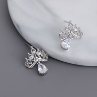 Picture of Delicate Cubic Zirconia Stud Earrings Online Only