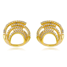 Show details for Impressive White Copper or Brass Stud Earrings with No-Risk Refund