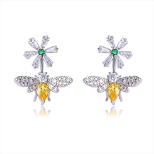 Show details for Need-Now White Delicate Dangle Earrings Exclusive Online