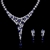 Picture of Unique Cubic Zirconia Blue Necklace and Earring Set