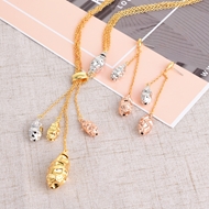 Show details for Casual Gold Plated Necklace and Earring Set with Fast Shipping