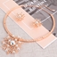 Show details for Low Price Zinc Alloy Rose Gold Plated Necklace and Earring Set in Exclusive Design