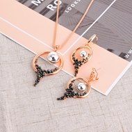 Picture of Casual Zinc Alloy Necklace and Earring Set of Original Design