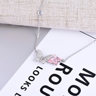 Show details for New Swarovski Element 925 Sterling Silver Pendant Necklace