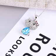 Show details for Inexpensive Platinum Plated Fashion Pendant Necklace from Reliable Manufacturer