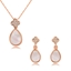 Show details for Zinc Alloy Classic Necklace and Earring Set in Flattering Style