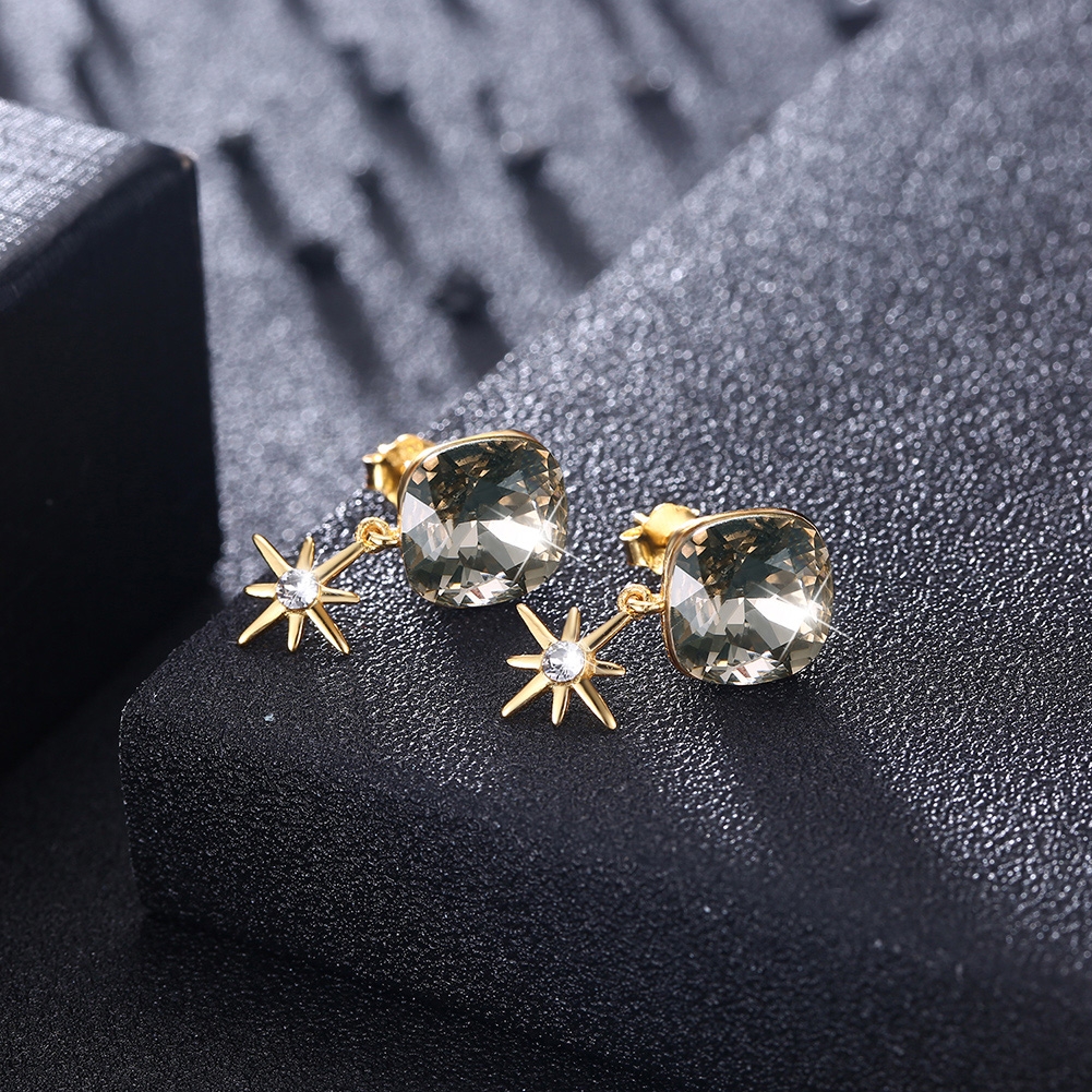925 Sterling Silver Gold Plated Stud Earrings From Reliable Factory