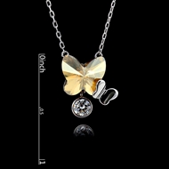 Picture of 925 Sterling Silver Butterfly Pendant Necklace in Exclusive Design