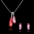 Picture of The Finest Pink Swarovski Element 2 Pieces Jewelry Sets