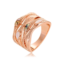 Show details for New Shell Zinc Alloy Fashion Ring