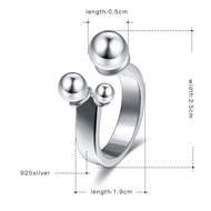 Picture of Impressive Platinum Plated Casual Adjustable Ring from Certified Factory