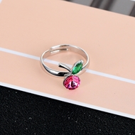 Show details for Top Swarovski Element Fashion Adjustable Ring