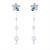 Picture of Zinc Alloy Flower Dangle Earrings at Super Low Price