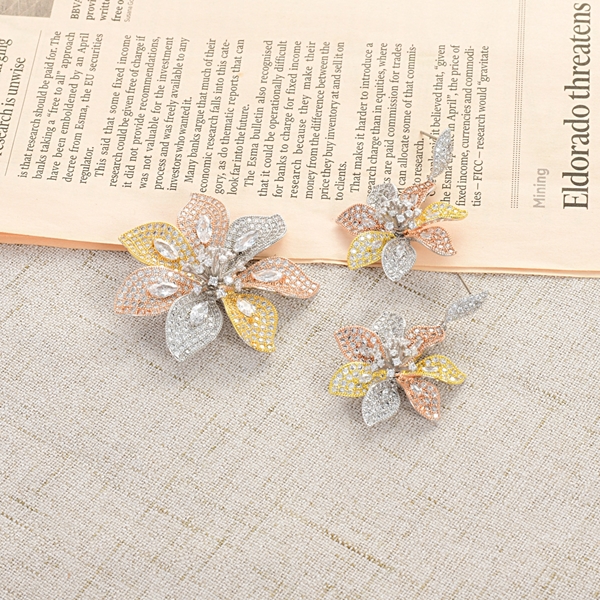 Picture of Delicate Flower Dubai Necklace and Earring Set