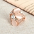 Picture of Wholesale Rose Gold Plated White Fashion Ring with No-Risk Return